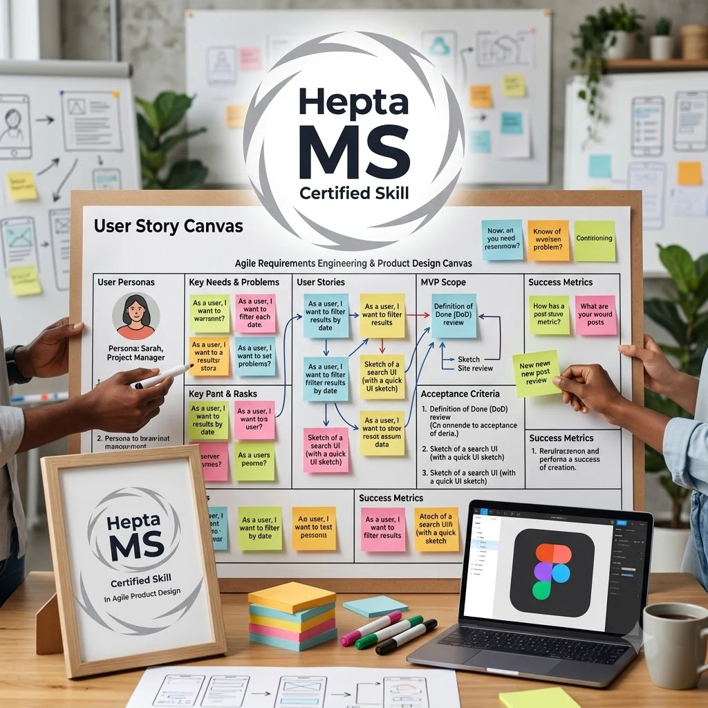 HeptaMS Requirements Engineering and Product Design (Lean-AI)